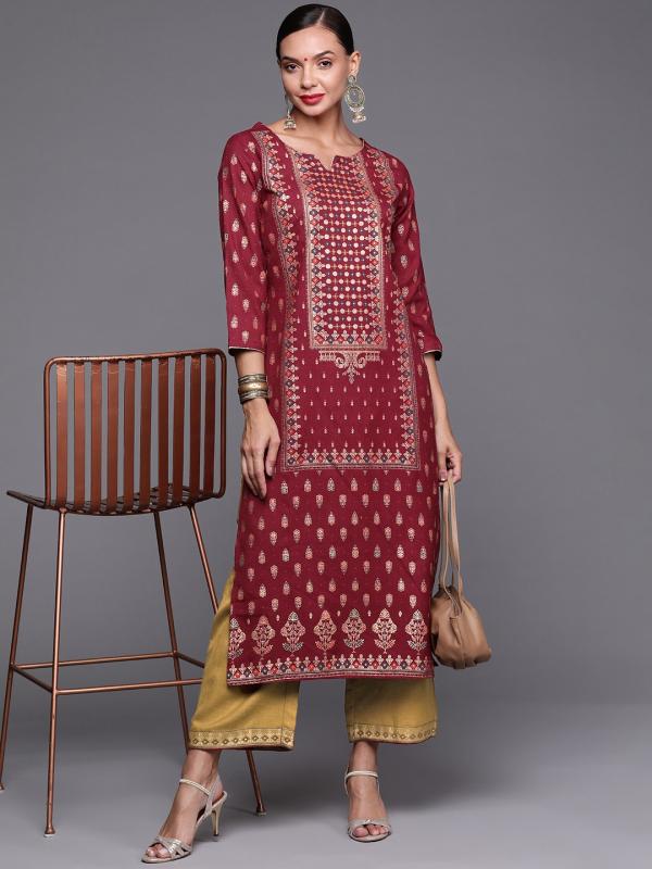 Indo Era 2356 Printed Cotton Blend Kurta With Bottom Collectoin