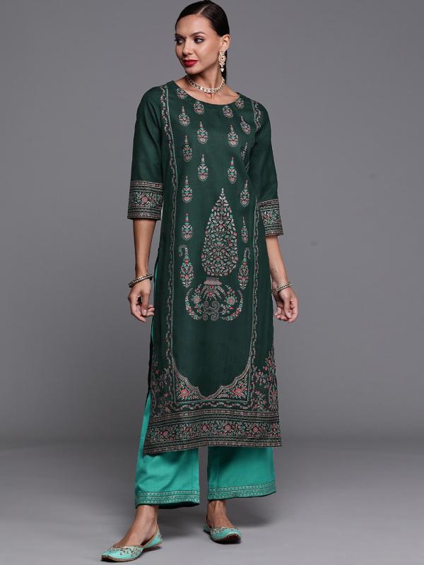 Indo Era 2356 Printed Cotton Blend Kurta With Bottom Collectoin