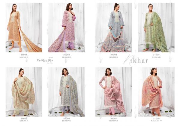Mumtaz Nikhar Lawn Cotton Designer Dress Materials