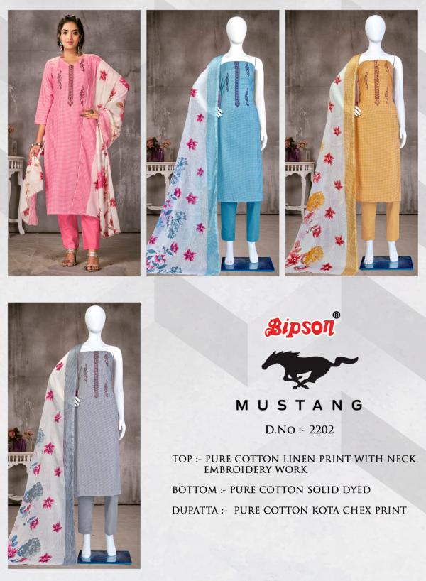 Bipson Mustang 2202 Casual Dress Material Collection