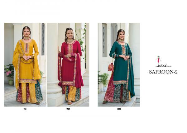 Eba Safroon Vol 2 Chinon Designer Salwar Suit Collection