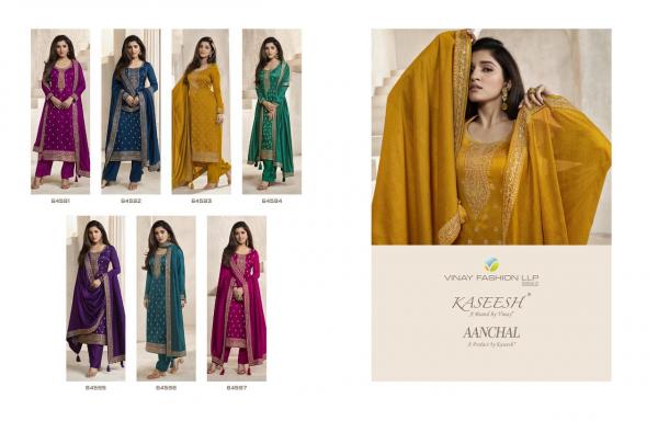Vinay Kaseesh Aanchal Silk Exclusive Designer Salwar Suits
