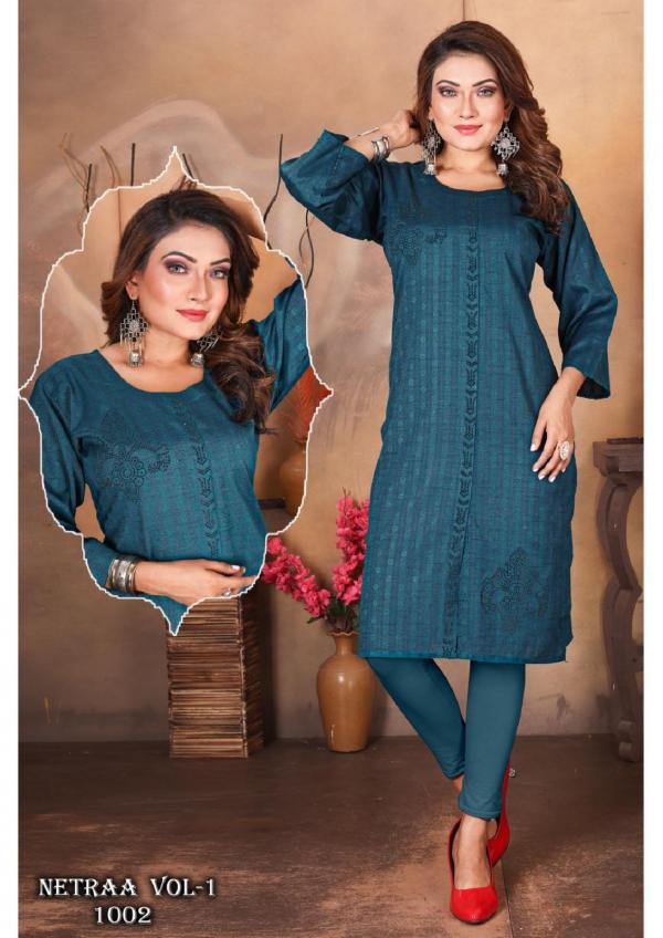 Jlf Netraa Vol 1 Siroski Work Casual Kurti Collection: Textilecatalog