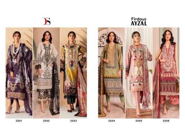 Deepsy Firdous Ayzal Cotton Dupatta Pakistani Suit Collection