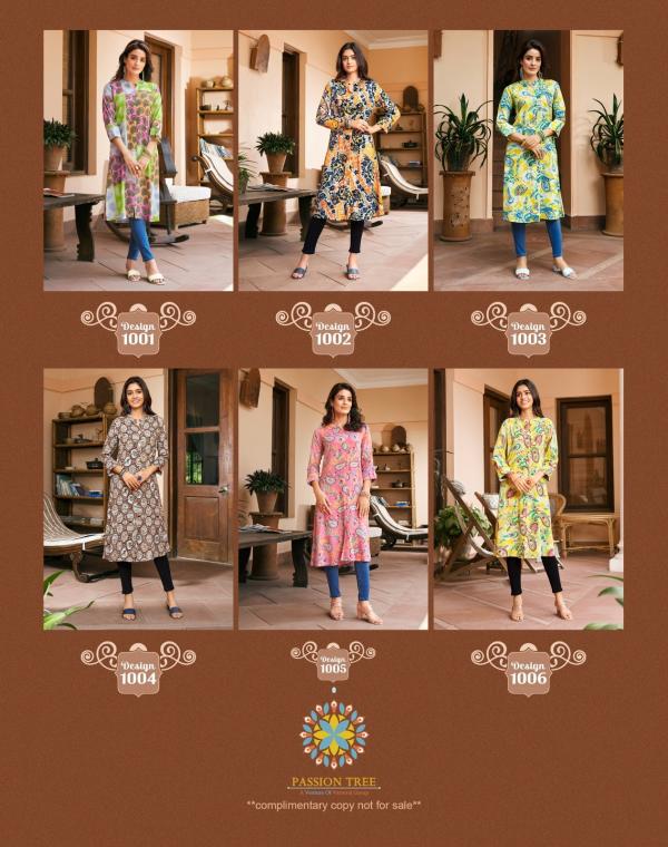 Lifestyle Vol 1 By Passion Tree Rayon Kurti Collection