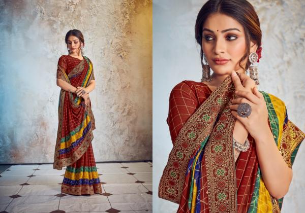 Ynf Sewing Pattern Fancy Georgette Saree Collection