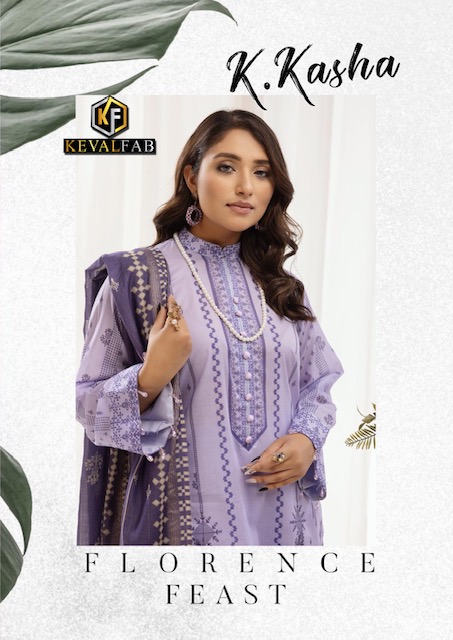 Keval K Kasha Vol 5 Luxury Heavy Cotton Karachi Collection
