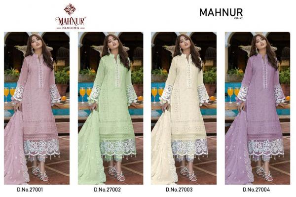 Mahnur Vol 27 Pakistani Georrgte Salwar Suits Collection