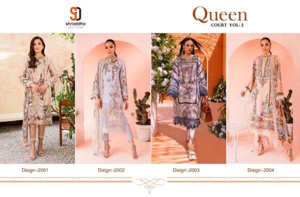 Shraddha Queen Court Vol 2 Cotton Dupatta Pakistani Salwar Suits Collection