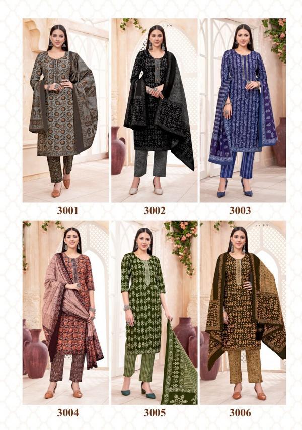 Balaji Battik Art Work 3 Ready Made Dress Collection