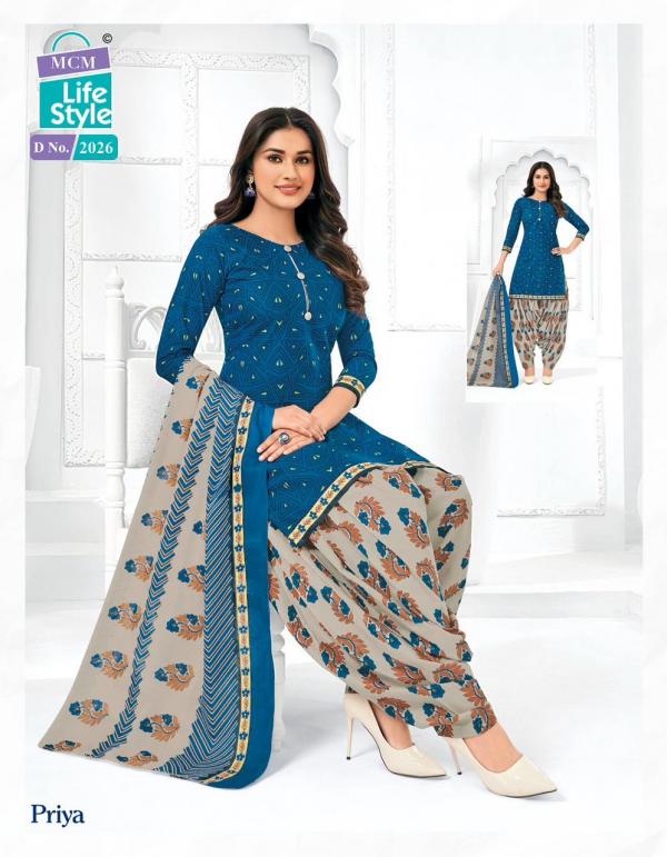 Mcm Priya 20 Printed Cotton Dress Material Collection