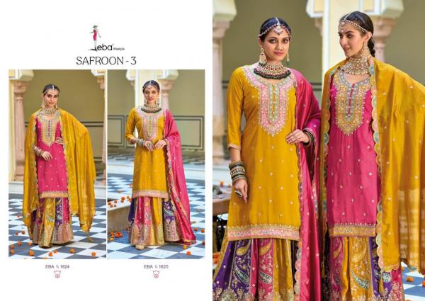 Eba Safrron Vol 3 Premium Silk Designer Ready Made Collection