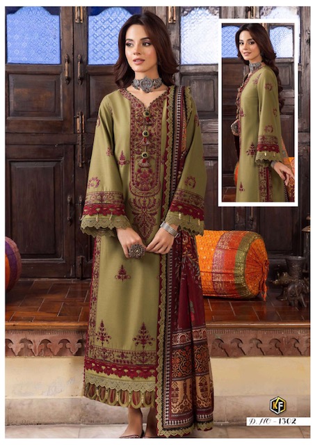 Jade Jahan Ara Designer Fancy Wear Heavy Karachi Cotton Dress Material  Collection - The Ethnic World