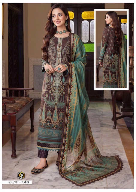 Gulaal Karachi Vol-5 – Dress Material: Textilecatalog