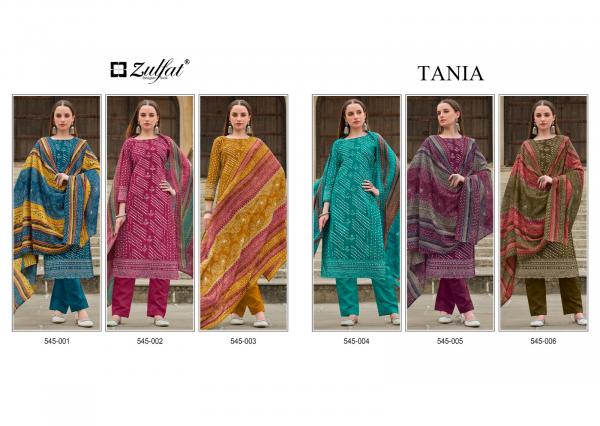 Zulfat Tania Cotton Printed Dress Material Collection