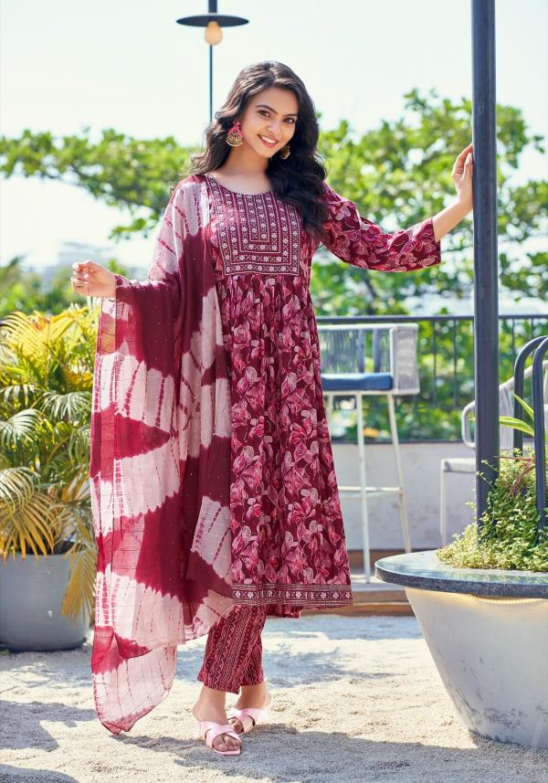 Mystic 9 Sara Vol 5 Rayon Kurti Bottom With Dupatta Collection