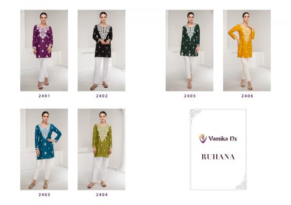 Vamika Nx Ruhana Rayon Tunic Top Collection