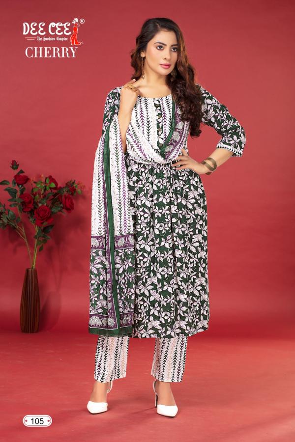 Deecee Cherry Cotton Cambric Kurti Pant With Dupatta Collection