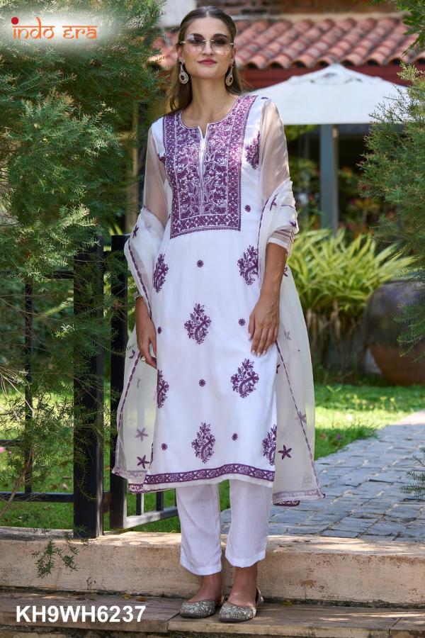 Indo Era 2475 Organza Kurti Bottom With Dupatta