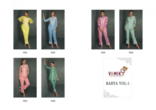 Vamika Rabya Vol 1 Super Hit Fancy Co Ord Set Collection