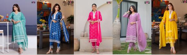 S4u Libas Vol 02 Designer Kurti Bottom With Dupatta Collection