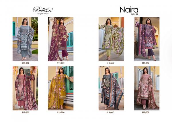 Belliza Naira Vol 52 Cotton Digital Printed Dress Material Collection