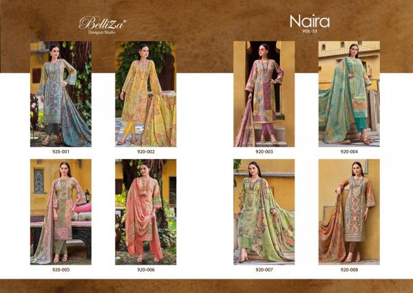 Belliza Naira Vol 53 Cotton Printed Dress Material Collection