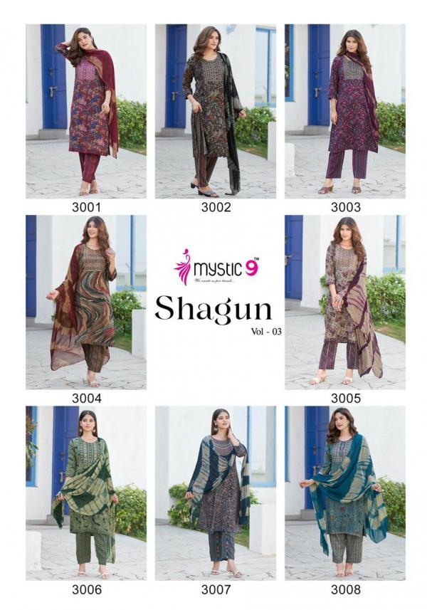 Mystic 9 Shagun Vol 3 Casual Wear Ready Made Collection