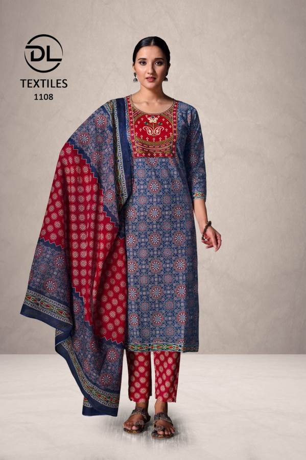 Dl Top Secret Vol 1 Cotton Printed Kurti Bottom With Dupatta