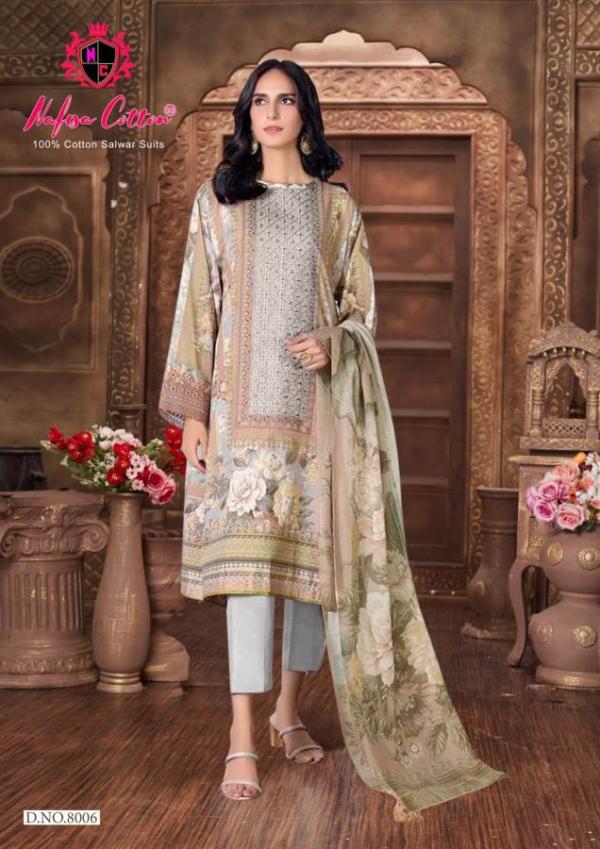 Nafisa Safina Vol 8 Soft Cotton Digital Printed Dress Material