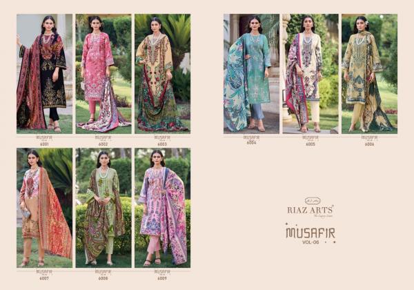 Riaz Arts Musafir Vol 6 Lawn Digital Printed Dress Material Collection