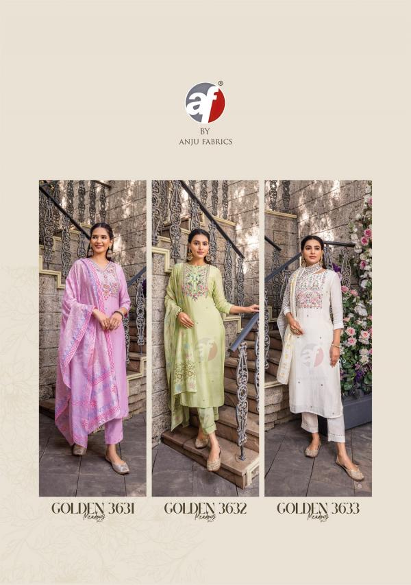 Af Golden Meadows Vol 3 Kurti Bottom With Dupatta Collection