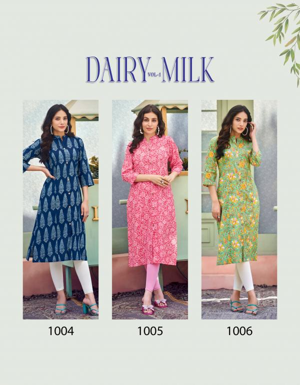 Radhika Dairy Milk Vol 1 Cotton Kurti Collection