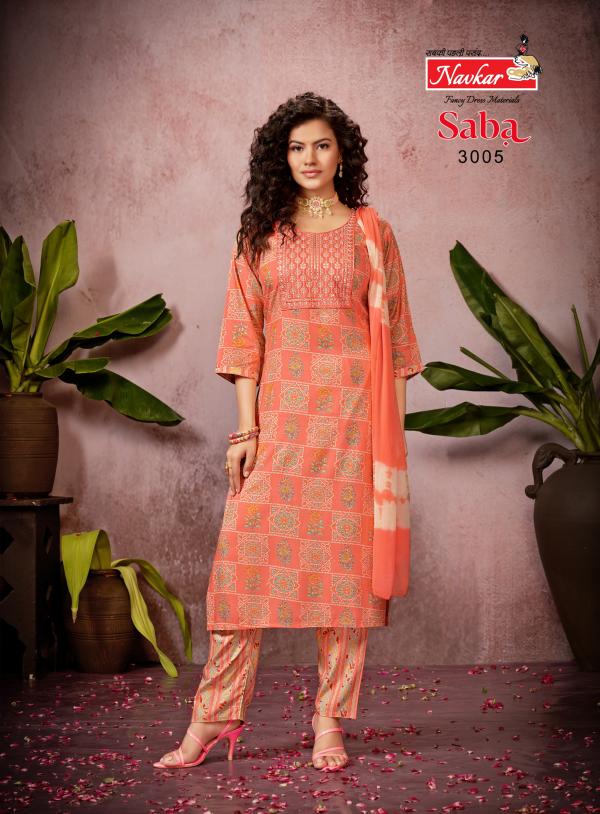 Navkar Saba Vol 3 Rayon Kurti With Bottom Dupatta