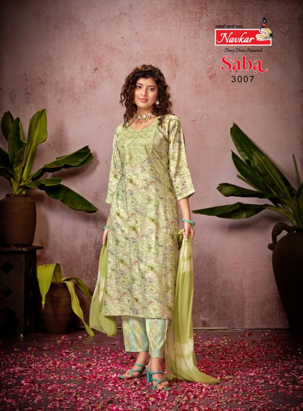 Navkar Saba Vol 3 Rayon Kurti With Bottom Dupatta