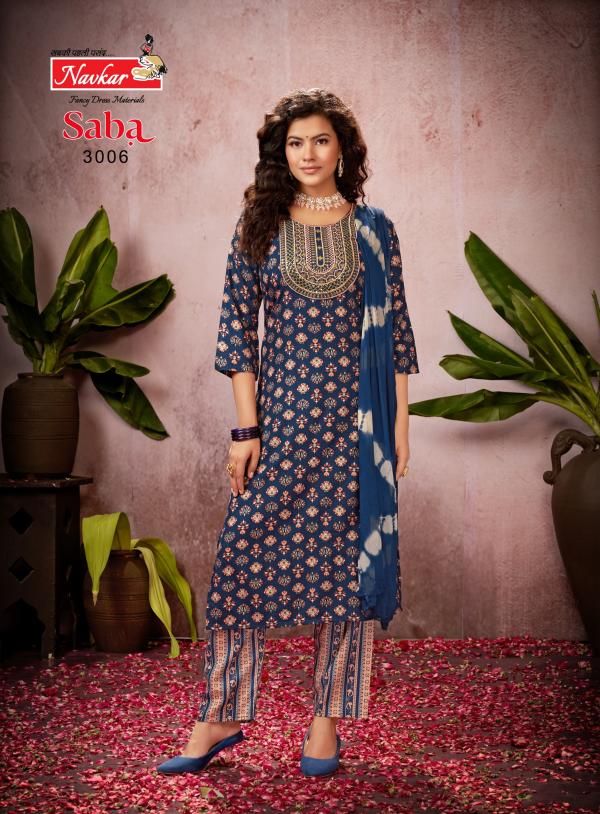 Navkar Saba Vol 3 Rayon Kurti With Bottom Dupatta