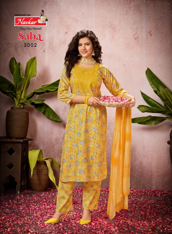 Navkar Saba Vol 3 Rayon Kurti With Bottom Dupatta