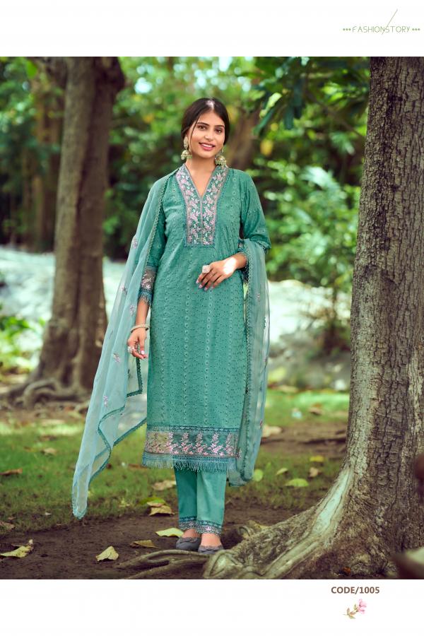 Ossm Summer Love Vol 2 Cotton Kurti Bottom With Dupatta