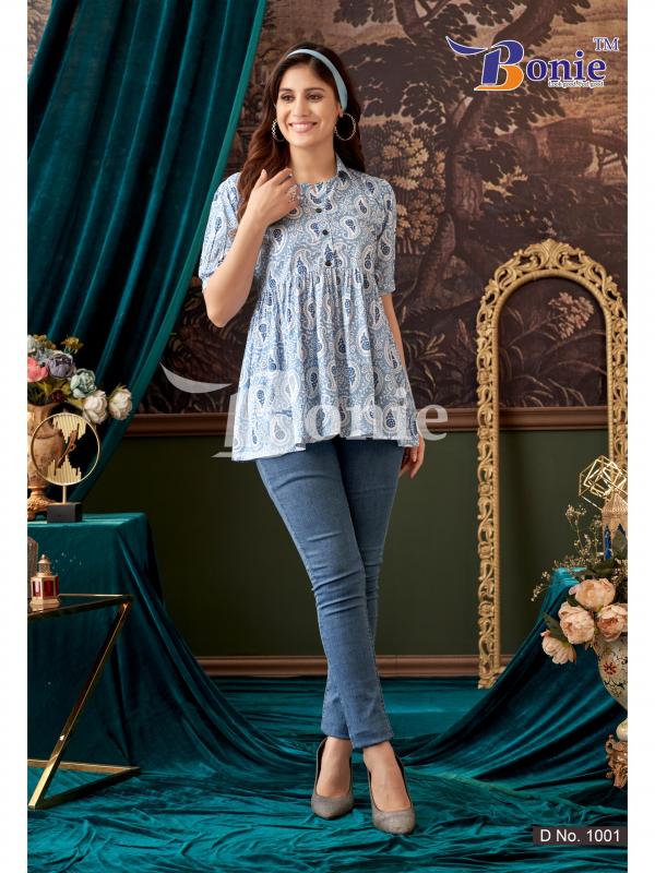 Bonie Krishi Vol 1 Fancy Cotton Western Top Collection