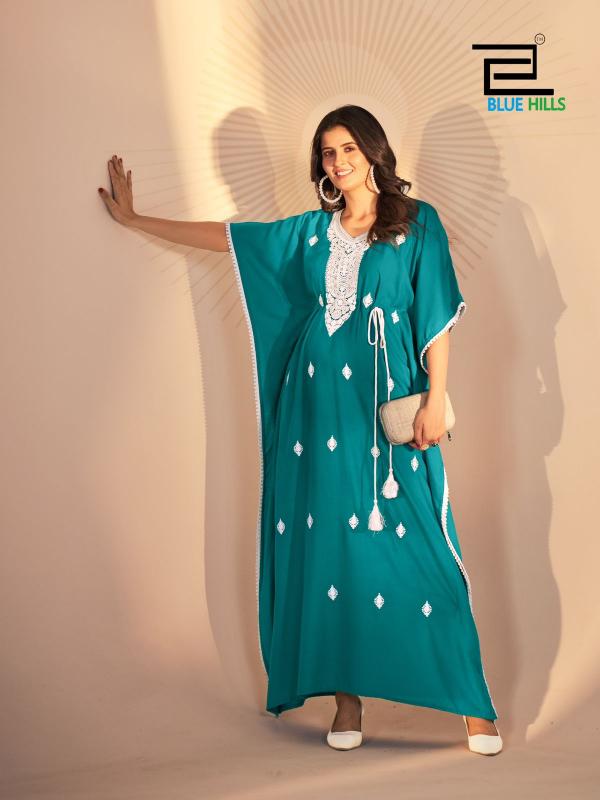 Blue Hills Honey Designer Rayon Kaftan Collection