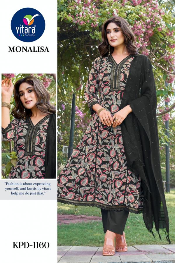 Vitara Monalisa Georgette Printed Kurti Bottom With Dupatta