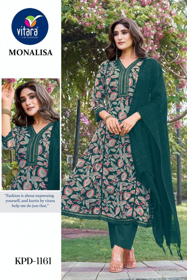 Vitara Monalisa Georgette Printed Kurti Bottom With Dupatta