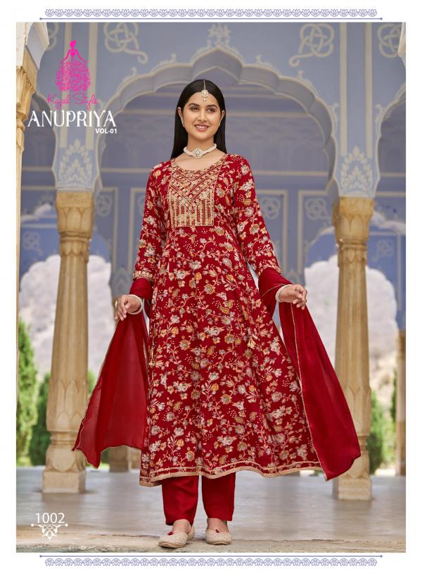 Anupriya Vol 1 By Kajal Style Fancy Kurti Pant With Dupatta