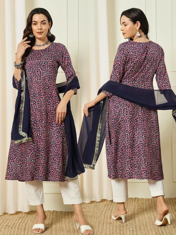 Nemisha 6 Printed Kurti With Dupatta Collection