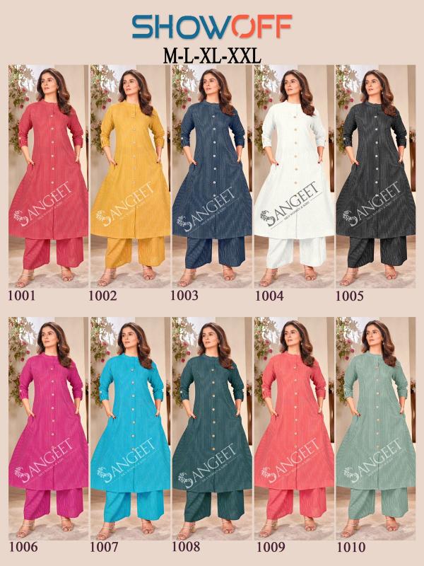 Show Off 1001 Cotton Kurti With Bottom Collection