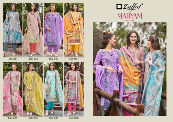 Zulfat Maryam Vol 5 Cotton Printed Dress Material Collection