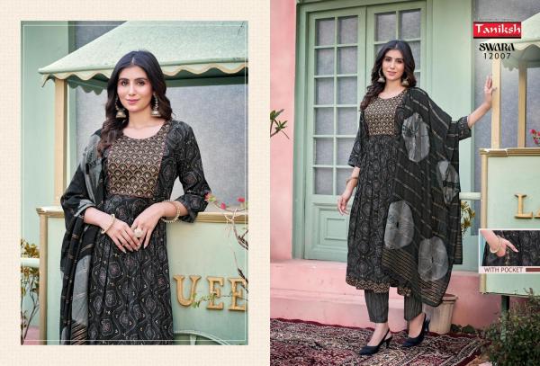 Taniksh Swara Vol 12 Rayon Kurti Bottom With Dupatta Collection