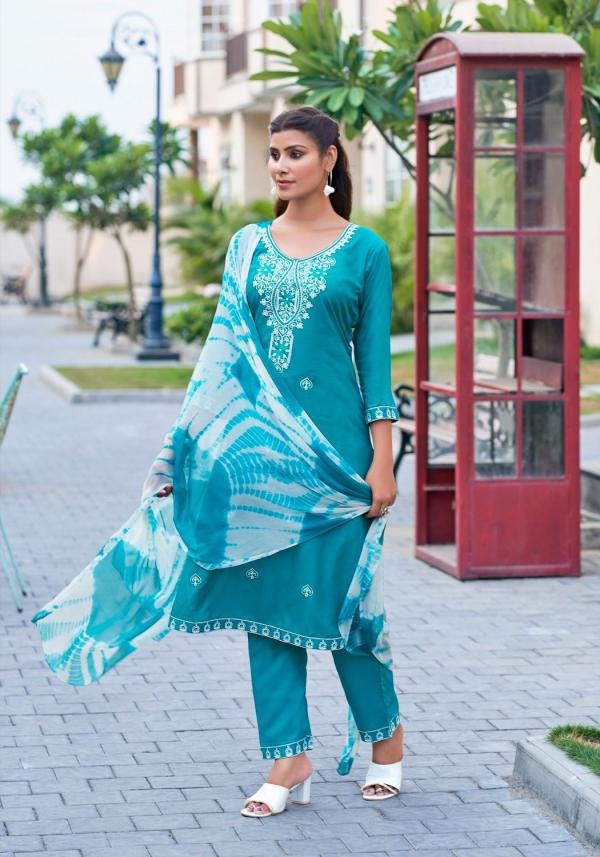 Mystic 9 Karachi Vol 2 Rayon Kurti Bottom With Dupatta Collection