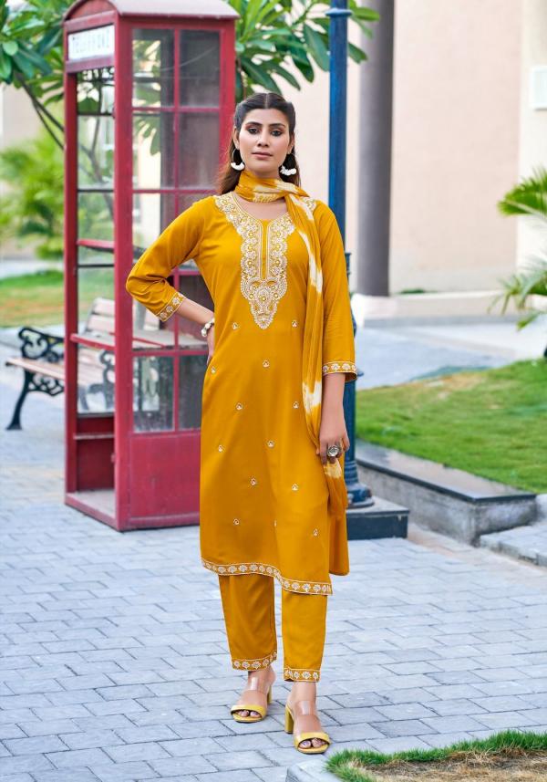 Mystic 9 Karachi Vol 2 Rayon Kurti Bottom With Dupatta Collection