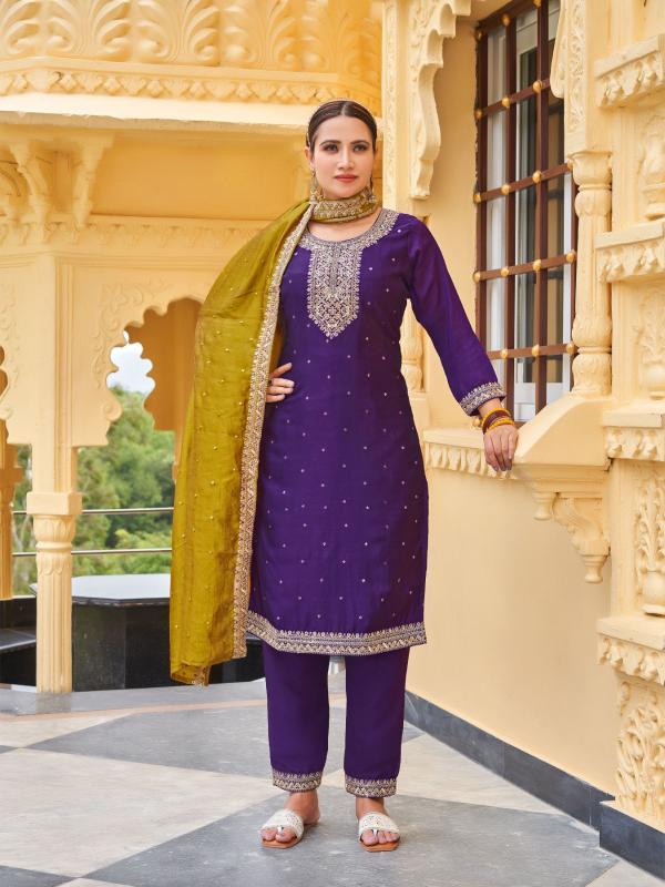 Aanchi Sizuka Designer Kurti Bottom With Dupatta